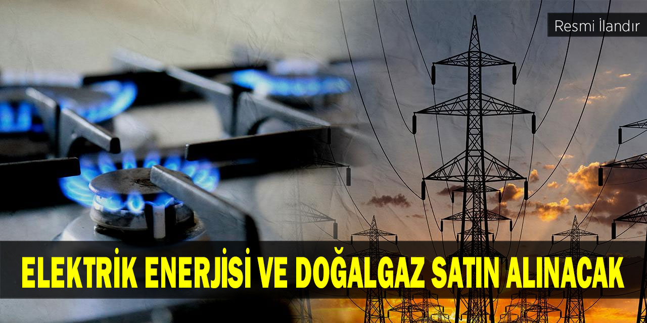 Elektrik enerjisi ve doğalgaz satın alınacak