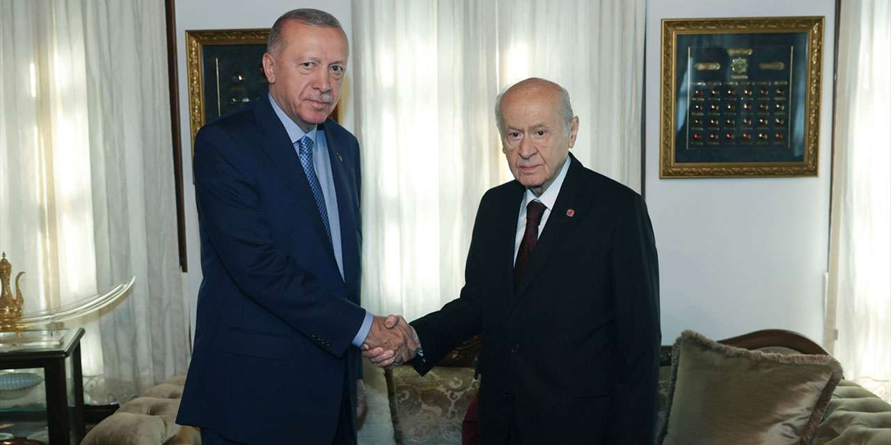 Cumhurbaşkanı Erdoğan  Devlet Bahçeli'yi ziyaret etti