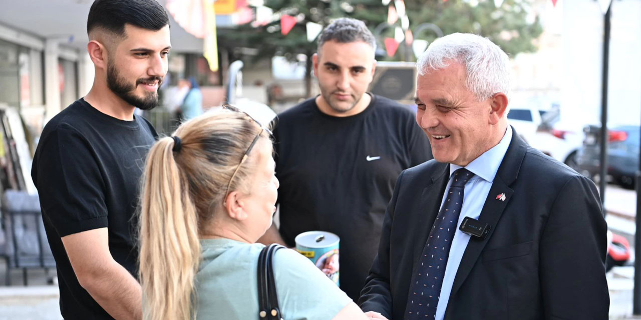 Başkan Şahin SMA hastası Yağız bebek için sokağa çıktı! Mamaklılardan kampanyaya destek istedi