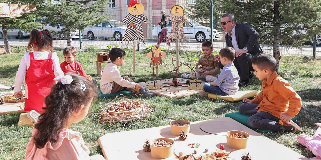 Başkan Ercan miniklerin 'Hoş Geldin Sonbahar' etkinliğine katıldı