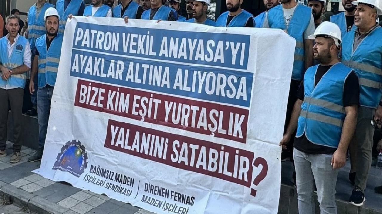 Açlık grevindeki madenciler gözaltına alındı