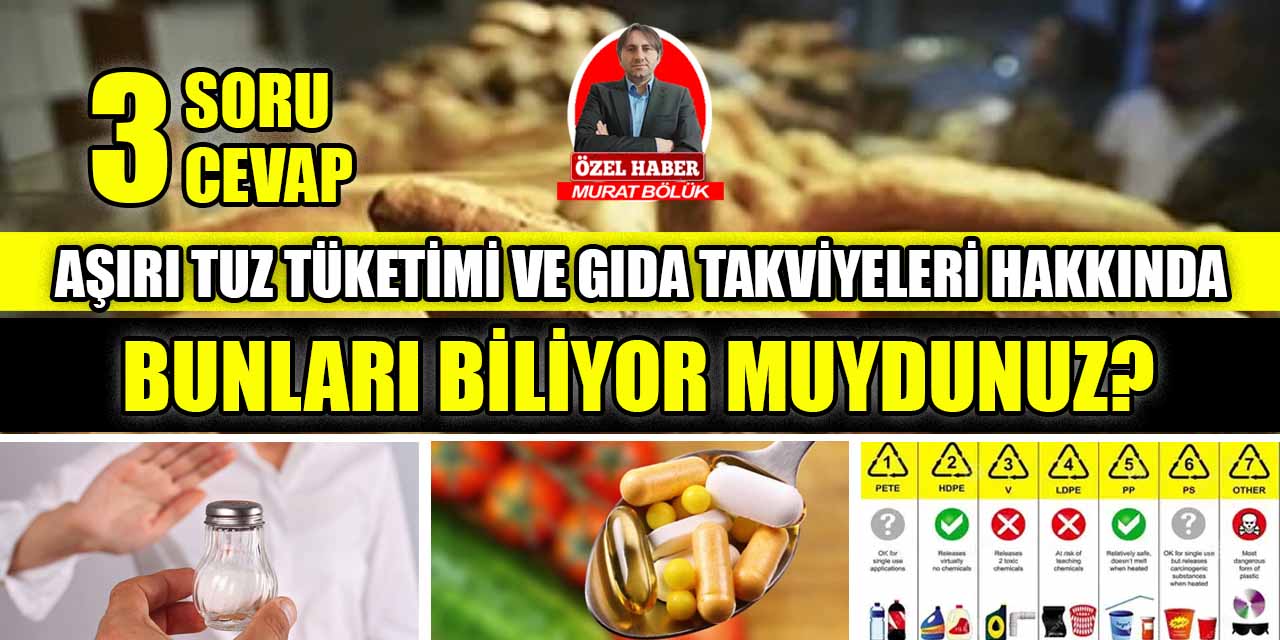 Gıdalarda tuz ve şeker azaltımı, ambalaj işaretleri ve bağışıklık için takviyeler üzerine önemli bilgiler