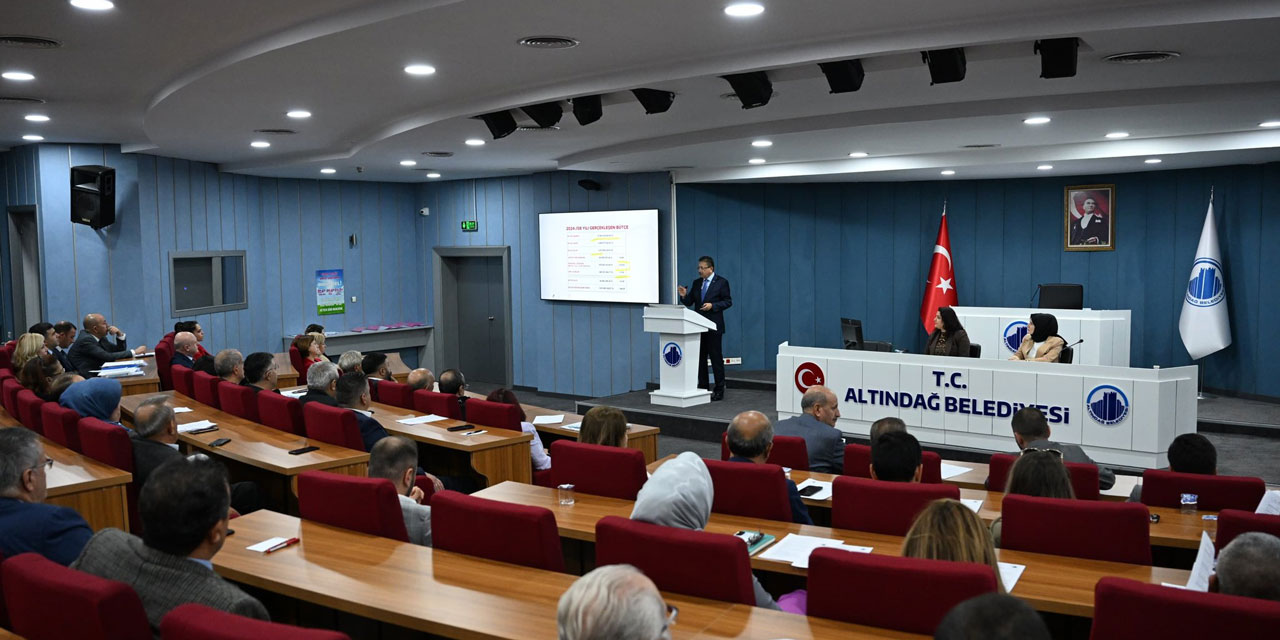 Altındağ Belediyesinin 2025 yılı bütçesi 2 milyar 985 milyon TL olarak kabul edildi