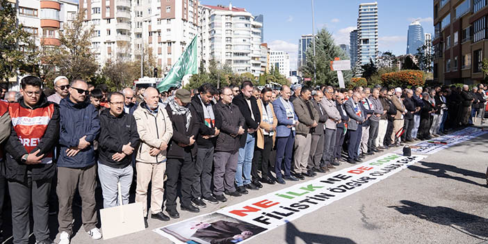 Yahya Sinvar için Ankara’da gıyabi cenaze namazı kılındı