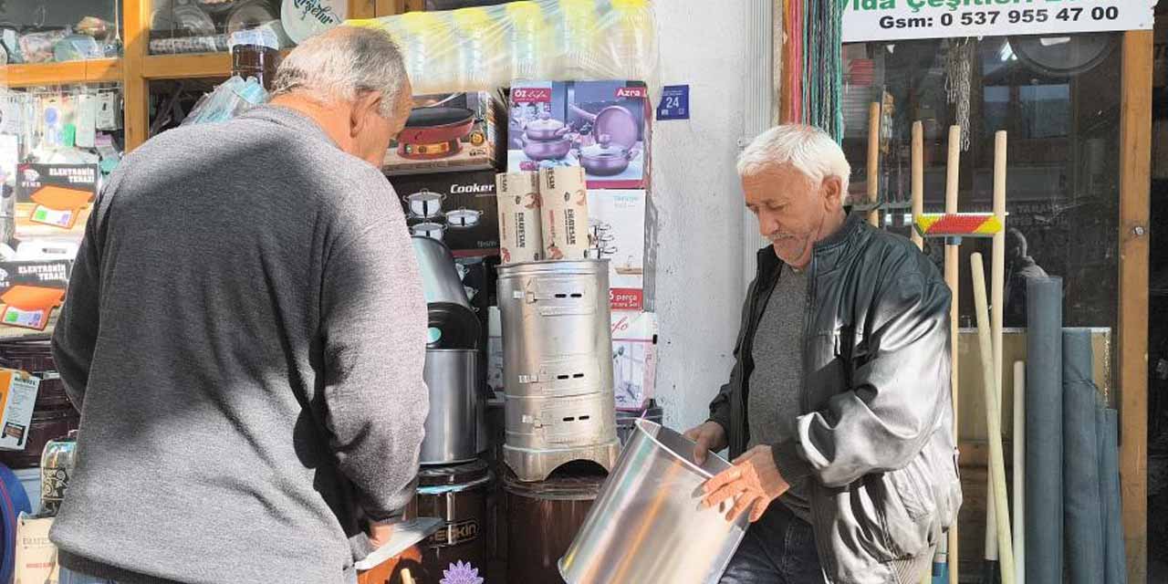 Kırşehir’de hava soğudukça sobaya talep artıyor