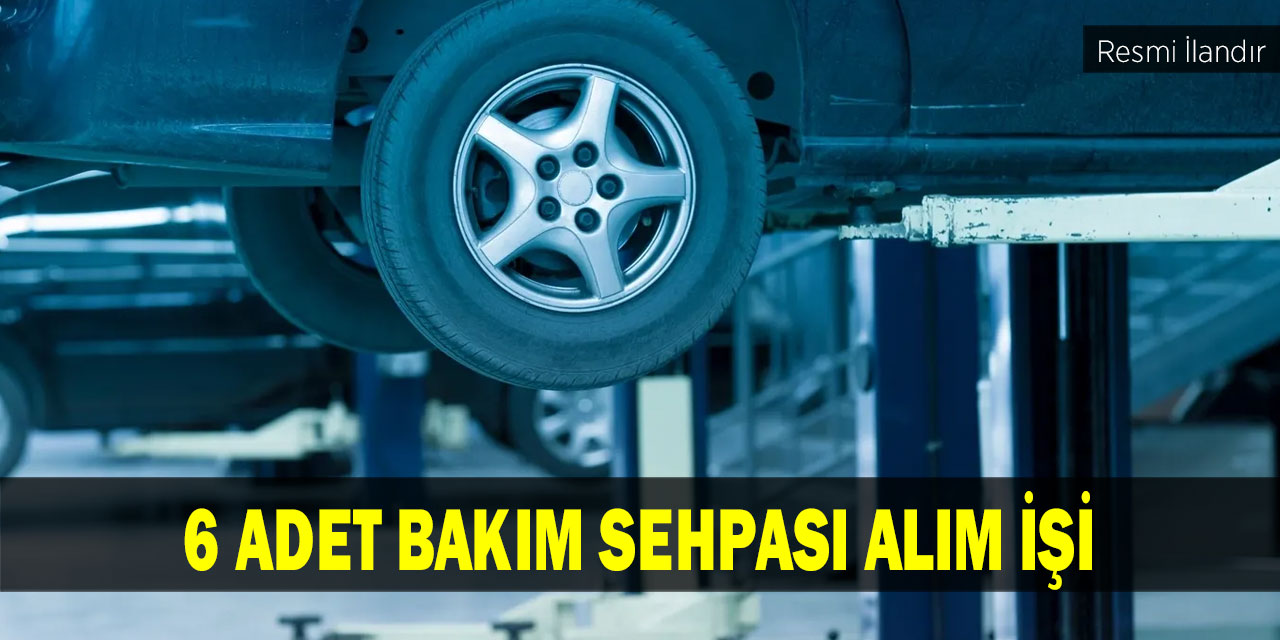 6 Adet Bakım Sehpası Alım İşi