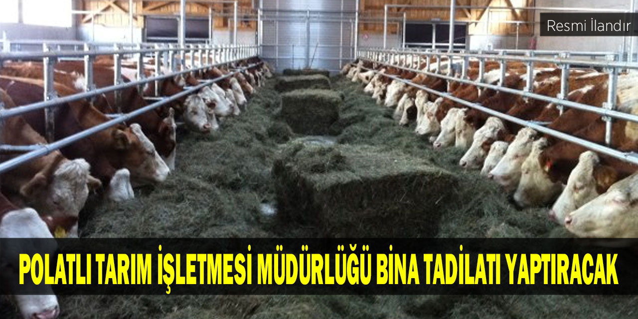 Polatlı Tarım İşletmesi Müdürlüğü Bina Tadilatı Yaptıracak