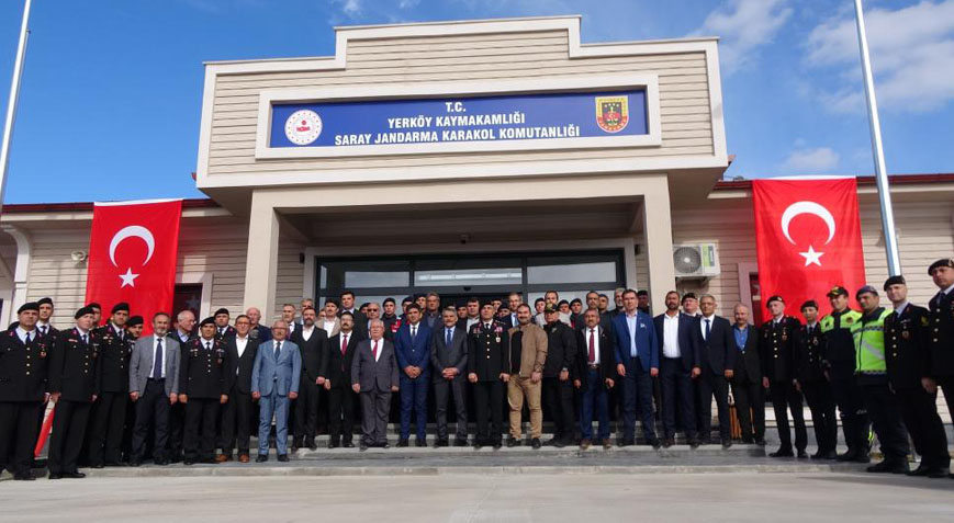 Yozgat'ta yenilenen Saray Jandarma Karakolu törenle hizmete açıldı