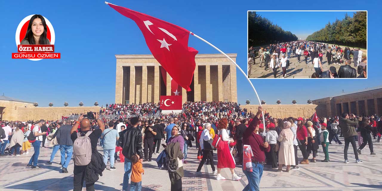 Cumhuriyetin 101. yılında Başkentli Anıtkabir’e akın etti!