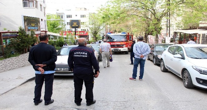 Başkent’te metruk binada çıkan yangın paniğe neden oldu