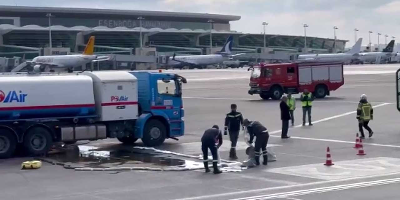 Esenboğa Havalimanı'nda nefes kesen tatbikat!