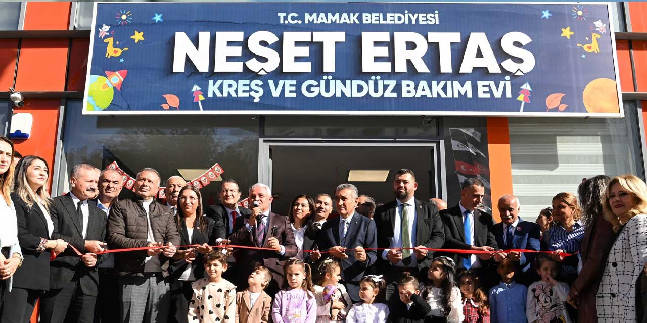 Mamak Belediye Başkanı Şahin, Neşet Ertaş Kreş ve Gündüz Bakımevi’nin yeni öğretim yılı açılışında