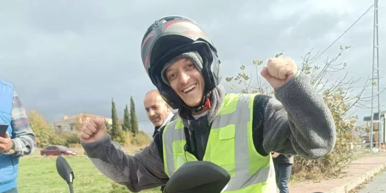 Motosiklet sınavında gören şaşırdı: Mesut Özil'in yeni tutkusu...