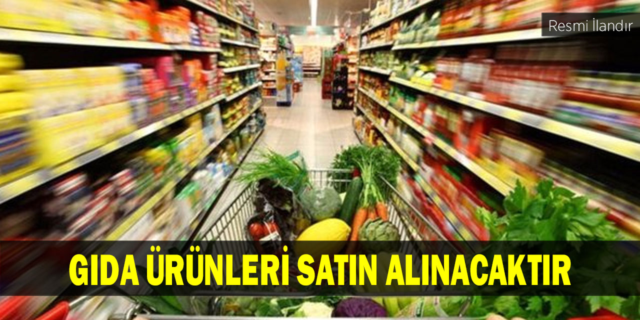 GIDA ÜRÜNLERİ SATIN ALINACAKTIR