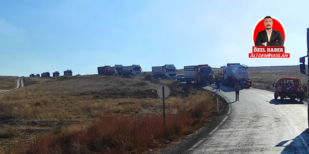 Polatlı-Konya Yolu’nda arızalanan kamyon trafiği durdurdu!