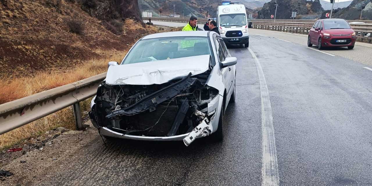 Kırıkkale'de zincirleme kaza: 1 yaralı