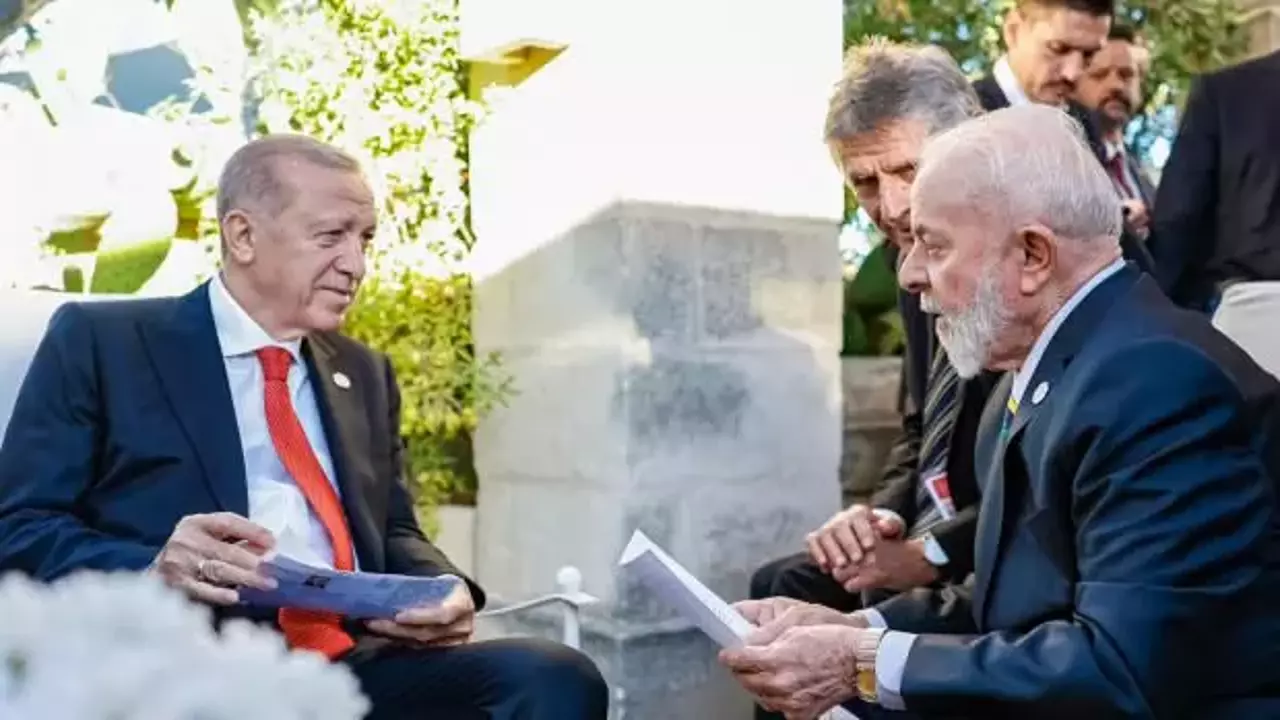 Cumhurbaşkanı Erdoğan, Brezilya Devlet Başkanı Lula da Silva ile görüştü