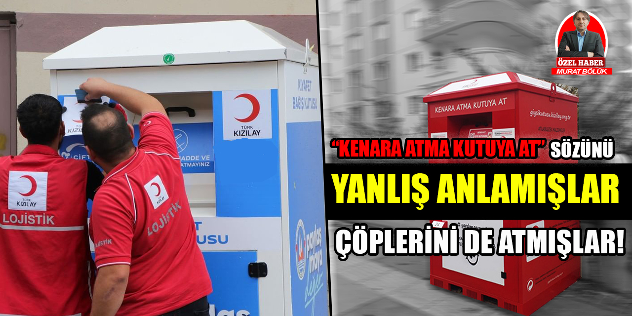 Ankara Etimesgut'ta giysi kumbarasından çıkanlar şoke etti!