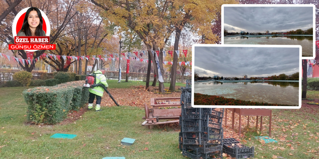 Gençlik Parkı havuzu ve park alanı Ankara Büyükşehir Belediyesi tarafından temizlendi!