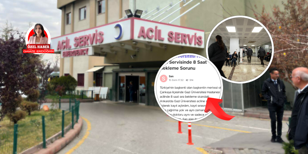 Bekleme süresi saatler alıyor: Gazi Hastanesi Acil Servisinde sıra çilesi!