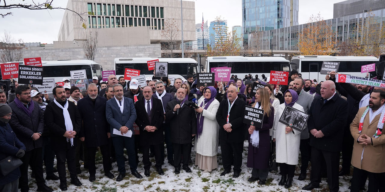 HAK-İŞ'ten  ABD'nin Ankara Büyükelçiliği önünde protesto