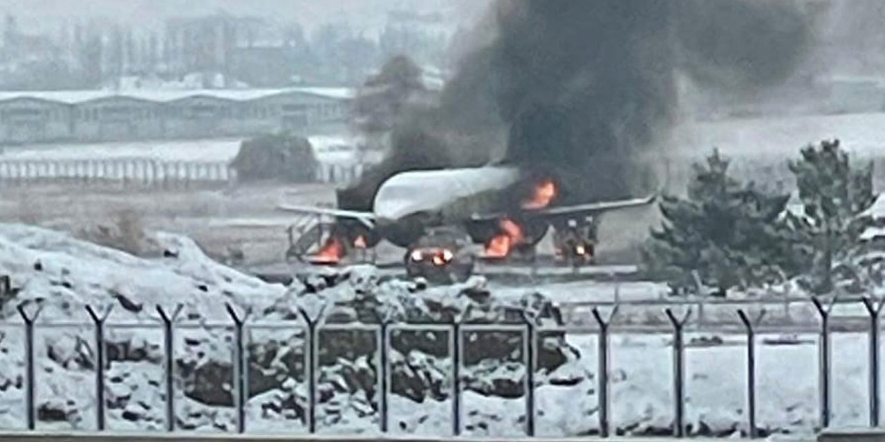 Esenboğa'da tatbikat: Uçak yangını paniğe neden oldu