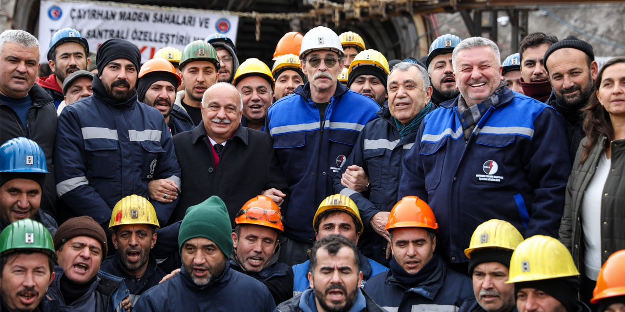 Erdal Beşikcioğlu'ndan Çayırhan'daki maden işçilerine destek