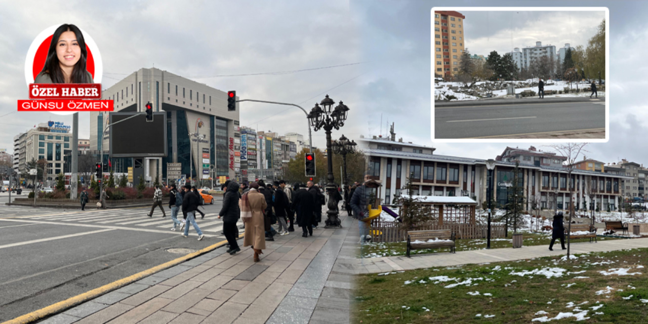 Ankara Çankaya'da kar manzaraları yükseklerde kaldı!