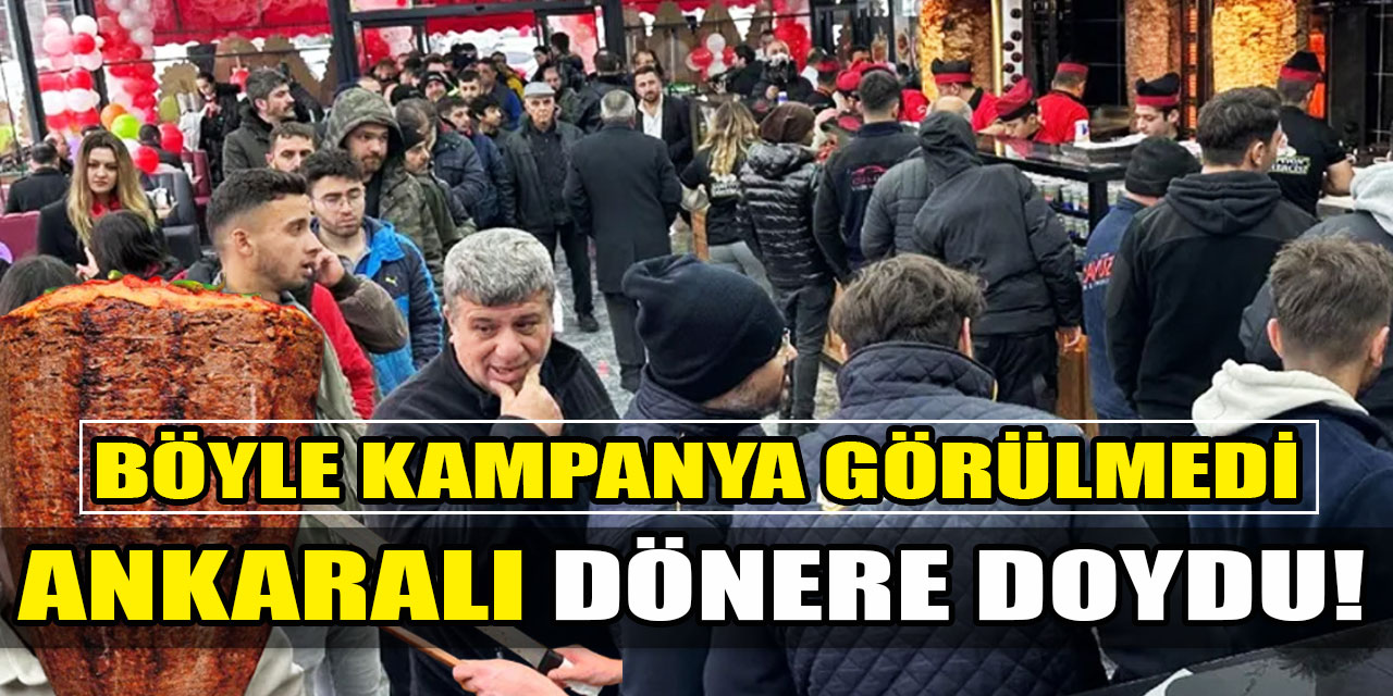 Ankara'da döner-ayranı 1 lira yaptı, uzun kuyruklar oluştu: ''Böyle kampanya görmedik!''