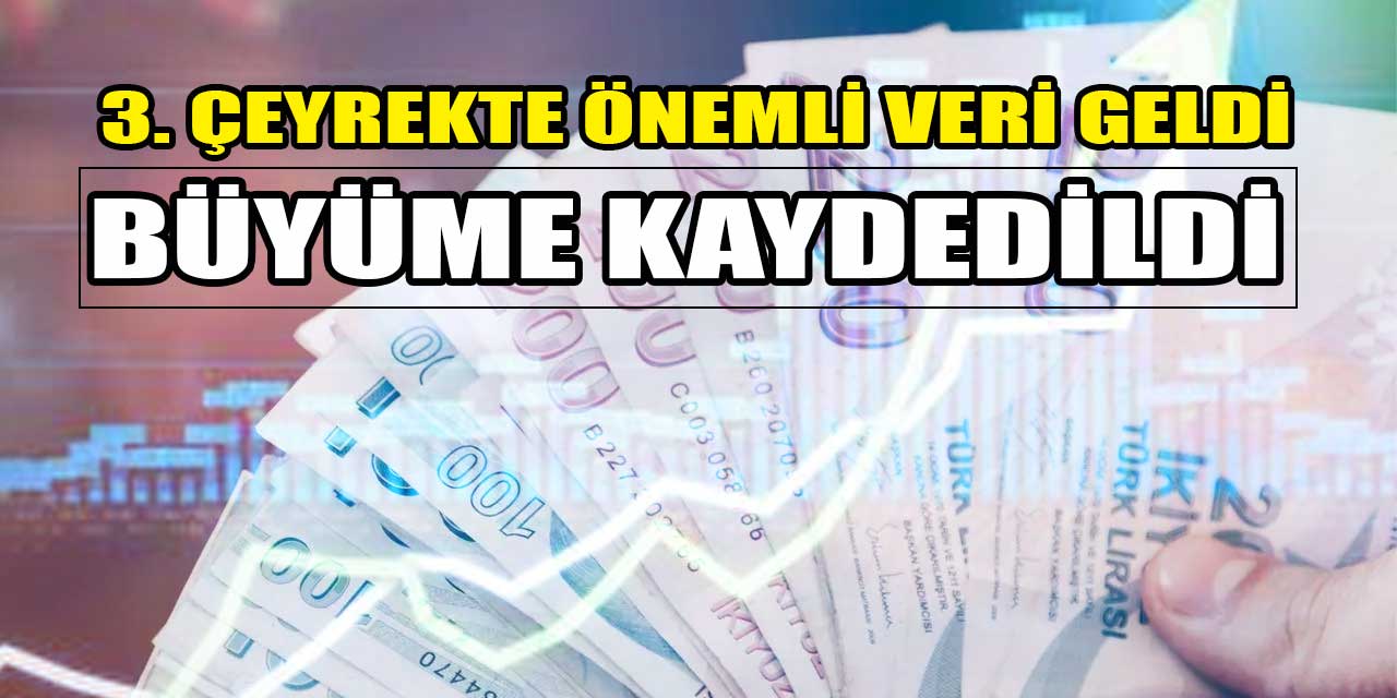 Türkiye ekonomisi yılın üçüncü  çeyreğinde yüzde 2,1 büyüdü!