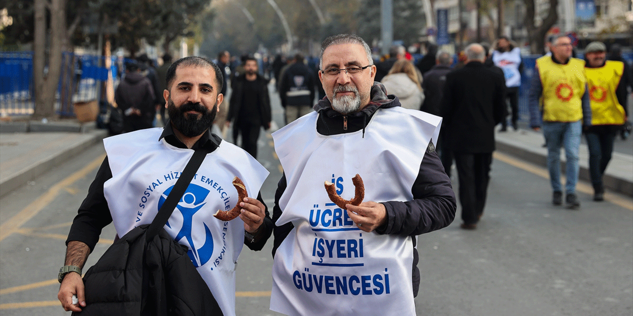 KESK, 2025 bütçe teklifini protesto etmek için miting düzenledi