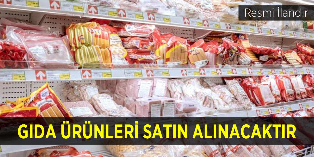 GIDA ÜRÜNLERİ SATIN ALINACAKTIR