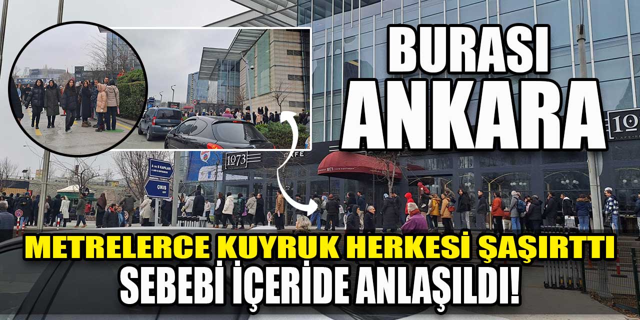 ATO'daki metrelerce kuyruk herkesi şaşırttı! Sebebi ise içeri girince anlaşıldı