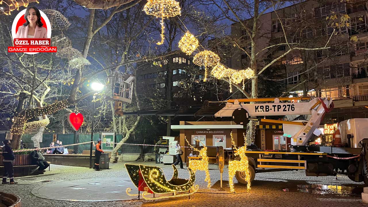 Ankaralıların yılbaşı fotoğrafları buradan çıkıyor: Kuğulu Park yılbaşına hazırlanıyor