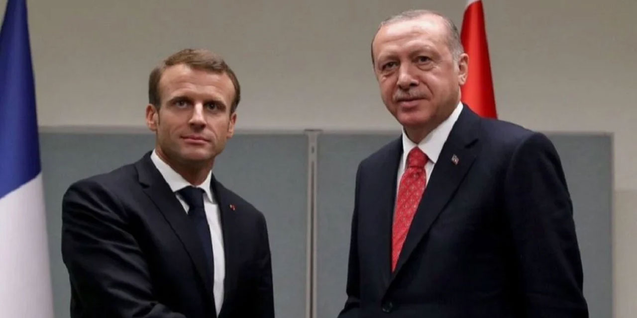 Erdoğan ve Macron Suriye gündemiyle görüştü!