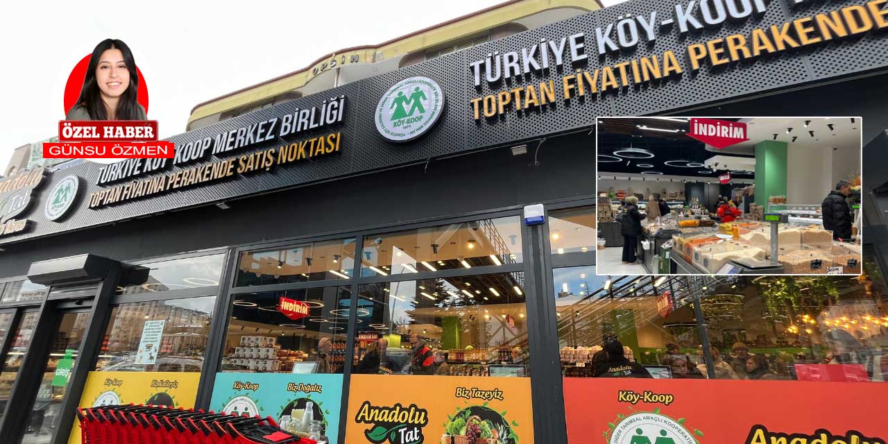 Köy Koop ve Anadolu Tat iş birliğiyle yerli ürünler Ankara'da uygun fiyatlarla tüketiciyle buluşuyor