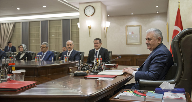 Bakanlar Kurulu toplantısı Başbakan Yıldırım başkanlığında başladı