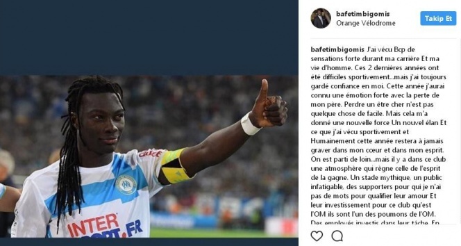 Gomis, Marsilya’ya veda etti