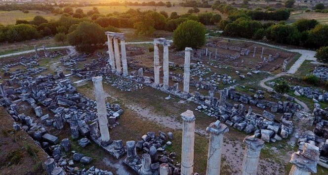 Dünya Mirası Listesi'ne giren Afrodisias’ın havadan görüntüleri etkiledi