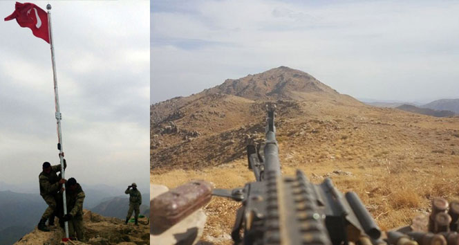 Türk askeri Kuzey Irak'taki Kokozer Dağı'na bayrak dikti