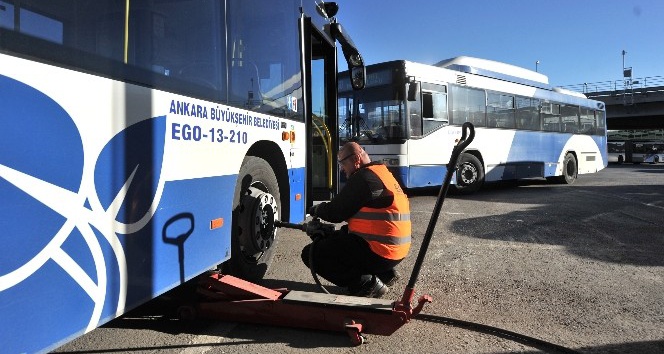 EGO otobüsleri kışa hazırlanıyor