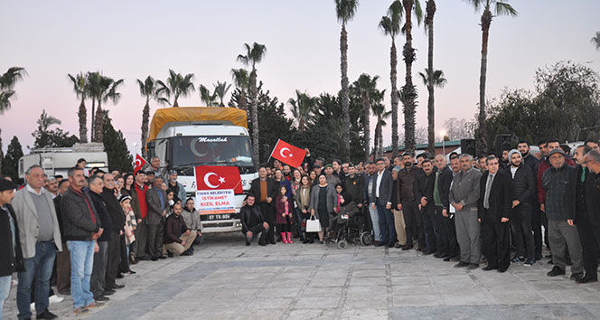 Afrin'deki Mehmetçiklere 1 kamyon portakal
