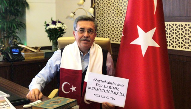 Mehmetçik’ten Başkan Çetin’e selam var