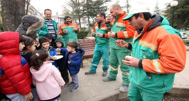 Çankayalı miniklerden abilerine sürpriz