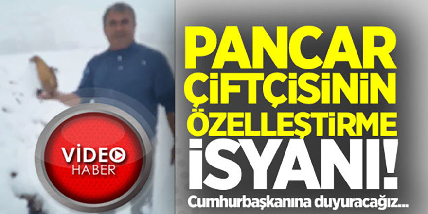 Çiftçinin şeker pancarı isyanı! Fatih Portakal erkeksen yayınla