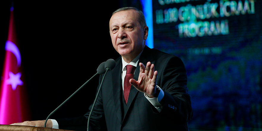 Cumhurbaşkanı Erdoğan yeni projelerini açıkladı