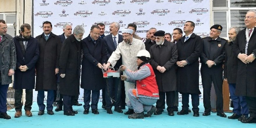 Mustafa Tuna cami temel atma törenine katıldı
