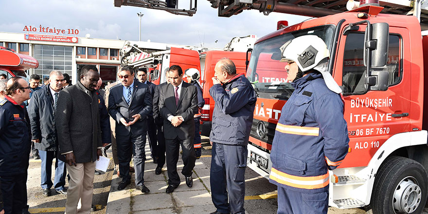 Ankara İtfaiyesi’ne yabancı ilgisi