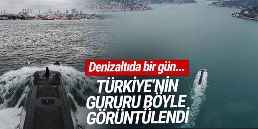 Türk Donanmasının gururu Yunuslar eşliğinde Boğazdan geçti