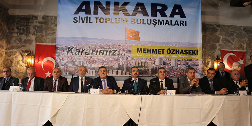Ankara'nın STK'larından tam destek: Kararımız Özhaseki